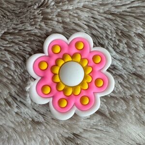 Pink Flower Shoe Charm 5/$20